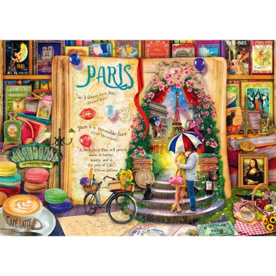 Puzzle PQ 1000 el. Wspomnienia z Pary�a / Francja Schmidt