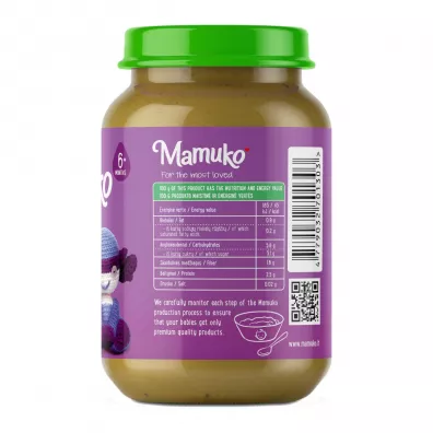 Mamuko Organiczny Obiadek Warzywa z Indykiem od 6 miesica 190 g Bio