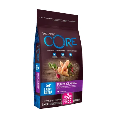 WellnessCORE Core Puppy Original, karma sucha, dla szczeni�t du�ych ras, kurczak 12 kg