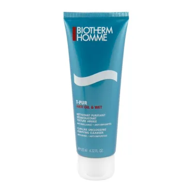 Biotherm Mleczko oczyszczaj�ce do twarzy Homme T-Pur Nettoyant 125 ml