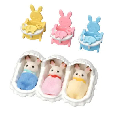 Sylvanian Trojaczki Kr�liczk�w z czekoladowymi uszami