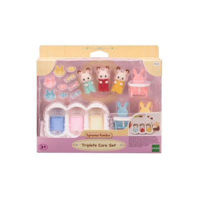 Zdjęcia - Figurka / zabawka transformująca Sylvanian Families Sylvanian Trojaczki Króliczków z czekoladowymi uszami 