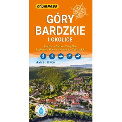 Mapa turystyczna - G�ry Bardzkie i okolice lamin.