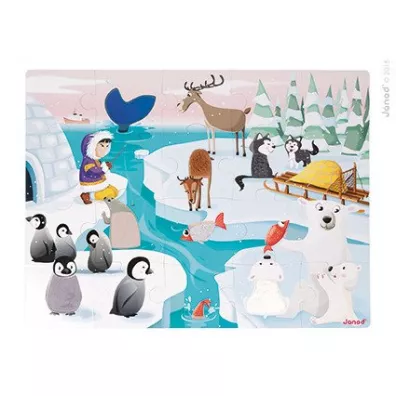 Puzzle sensoryczne Lodowa kraina Janod