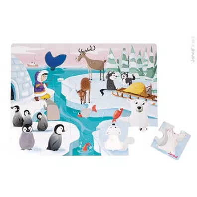 Puzzle sensoryczne Lodowa kraina Janod