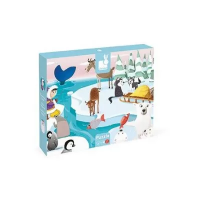 Puzzle sensoryczne Lodowa kraina Janod