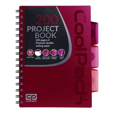 CoolPack Ko�obrulion A5 Red kratka 100 kartek