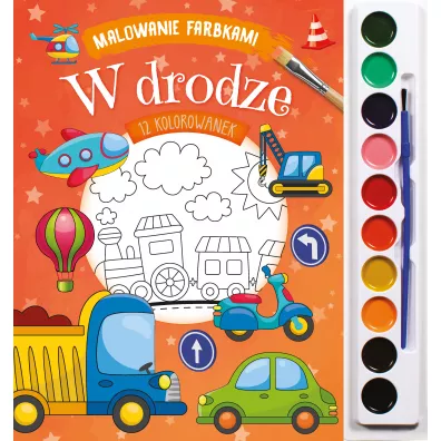 Malowanie farbkami. W drodze