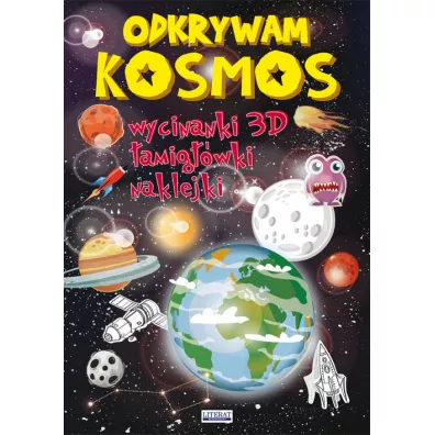 Odkrywam kosmos. Wycinanki 3D, �amig��wki, naklejki - Beata Guzowska, Jerzy Rafalski