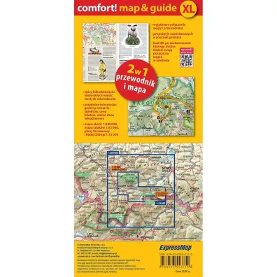 Pieniny i Gorce laminowany map&guide XL 2w1 przewodnik i mapa