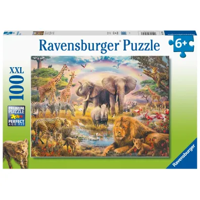 Puzzle 100 el. XXL Dzikie zwierz�ta Ravensburger