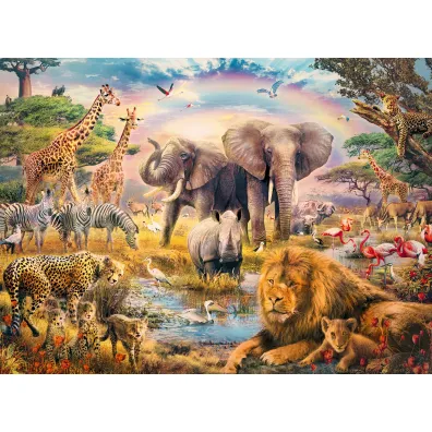 Puzzle 100 el. XXL Dzikie zwierz�ta Ravensburger