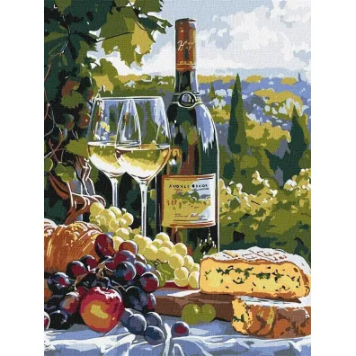 Ideyka Malowanie po numerach - Smak chardonnay 30x40cm