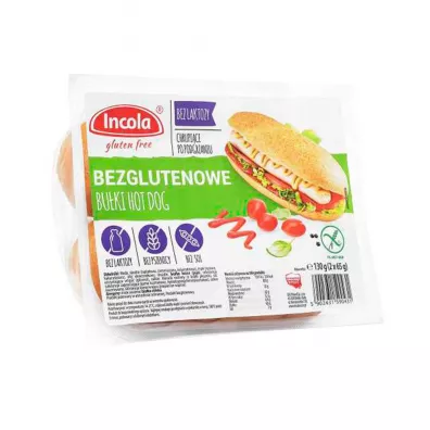 Incola Bu�ki Hot-Dog bezglutenowe 2 szt.