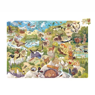 Dzikie puzzle 200 el. Parki narodowe. CzuCzu Bright Junior Media