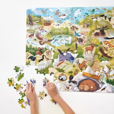 Dzikie puzzle 200 el. Parki narodowe. CzuCzu Bright Junior Media