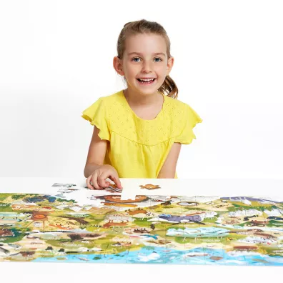 Dzikie puzzle 200 el. Parki narodowe. CzuCzu Bright Junior Media