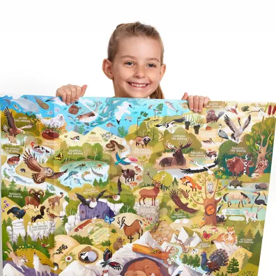 Dzikie puzzle 200 el. Parki narodowe. CzuCzu Bright Junior Media
