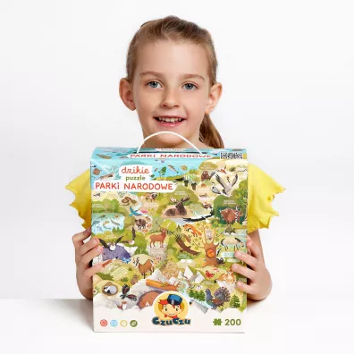 Dzikie puzzle 200 el. Parki narodowe. CzuCzu Bright Junior Media