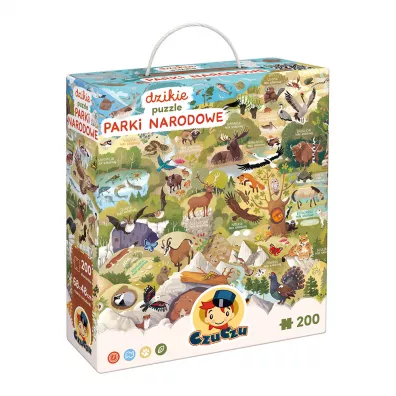 Dzikie puzzle 200 el. Parki narodowe. CzuCzu Bright Junior Media