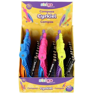 Strigo Cyrkiel plastikowy z o��wkiem mix kolor�w