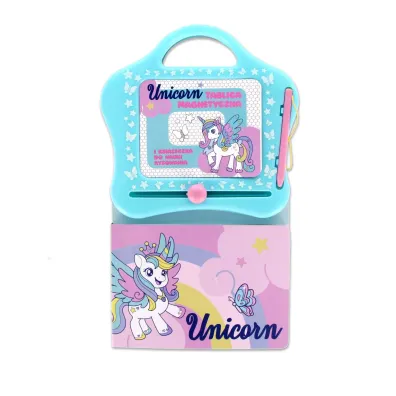Tablica magnetyczna z  ksi��eczka do nauki rysunk�w Unicorn STARPAK 552505
