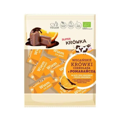 Super Kr�wka Kr�wki czekolada z pomara�cz� bezmleczne bezglutenowe 150 g Bio