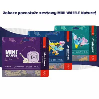 Klocki konstrukcyjne Mini Waffle 50 element�w Nature Tukan MARIOINEX 906118