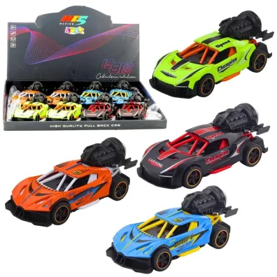 Wy�cig�wka z nap�dem �wiat�o d�wi�k dym MIX LeanToys