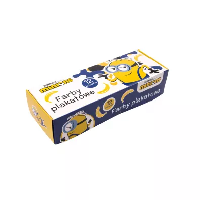Beniamin Farby plakatowe Minionki 12 x 20 ml