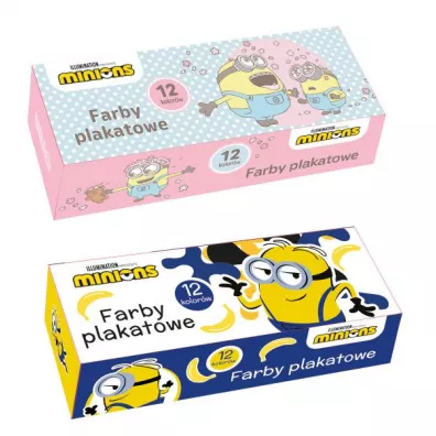 Beniamin Farby plakatowe Minionki 12 x 20 ml