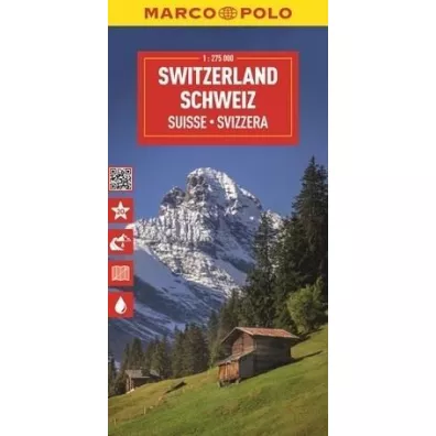 Mapa drogowa Szwajcaria 1:275 000