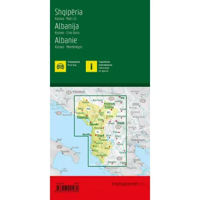 Mapa Albania 1:400 000