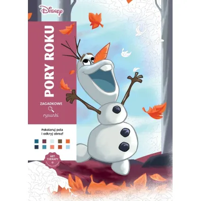 Art therapy. Kolorowanka antystresowa. Disney. Pory roku. Zagadkowe rysunki - William Bal