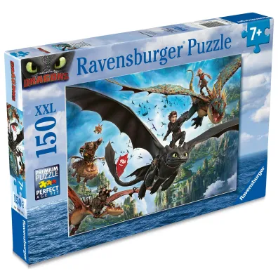 Puzzle dla dzieci 150 el. XXL Jak wytresowa� smoka Ravensburger