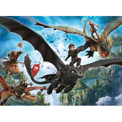 Puzzle dla dzieci 150 el. XXL Jak wytresowa� smoka Ravensburger