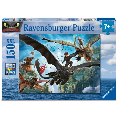 Puzzle dla dzieci 150 el. XXL Jak wytresowa� smoka Ravensburger