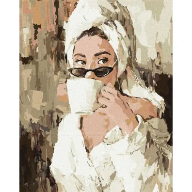 Ideyka Malowanie po numerach - Poranna kawa 40x50cm