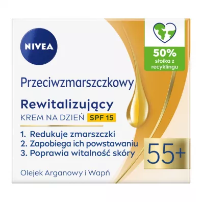 Nivea Przeciwzmarszczkowy+ ujdrniajcy krem do twarzy 55+ 50 ml