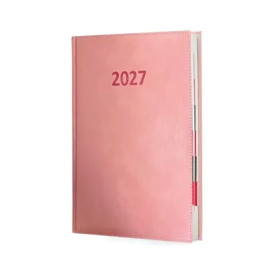 Kalendarz 2027 A4 Agenda Dzienny Pudrowy R�