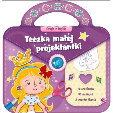 Teczka ma�ej projektantki fiolet 2. Stroje bajek