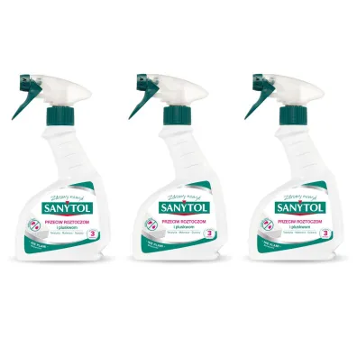 Sanytol Spray przeciw roztoczom i pluskwom Zestaw 3 x 300 ml