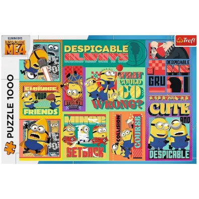 Puzzle 1000 el. Szalone przygody Minionk�w Trefl