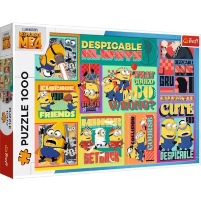 Puzzle 1000 el. Szalone przygody Minionk�w Trefl
