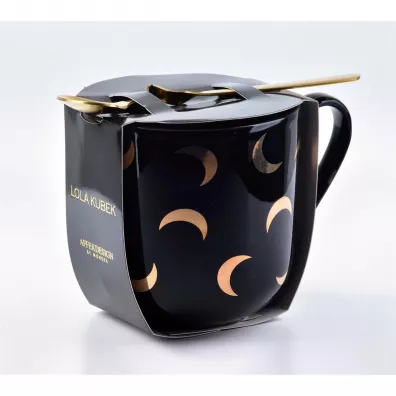 Mondex Kubek Lola z yeczk Moon Black 480 ml