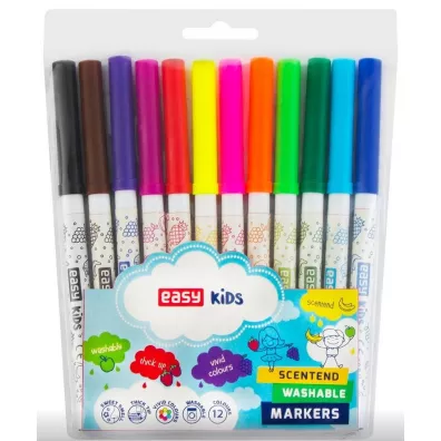 Easy Stationery Pisaki spiralne zapachowe 12 szt.