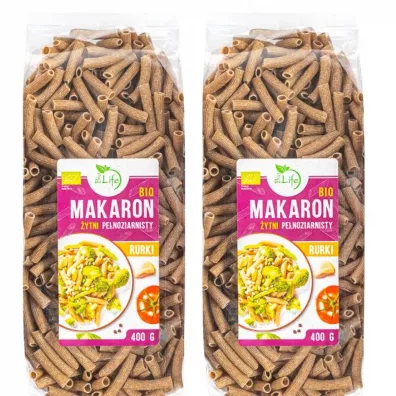 BioLife Makaron ytni penoziarnisty rurki Zestaw 2 x 400 g Bio