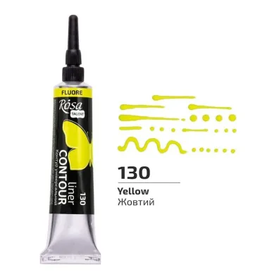 Rosa Farba akrylowa kontur universal fluor yellow 20ml