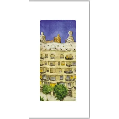 DaVinci Karnet 12x23cm + koperta Gaudi La Pedrera