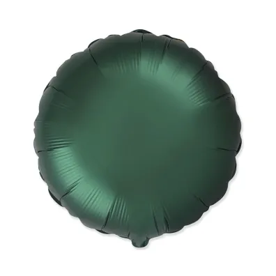 Balon foliowy Okr�g�y satynowy dark green 45cm